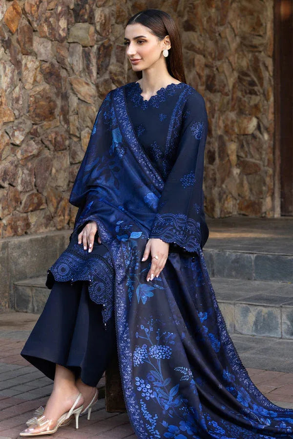Farasha | Eminence Khaddar 25 | Bluebell - Aqsa Fabrics