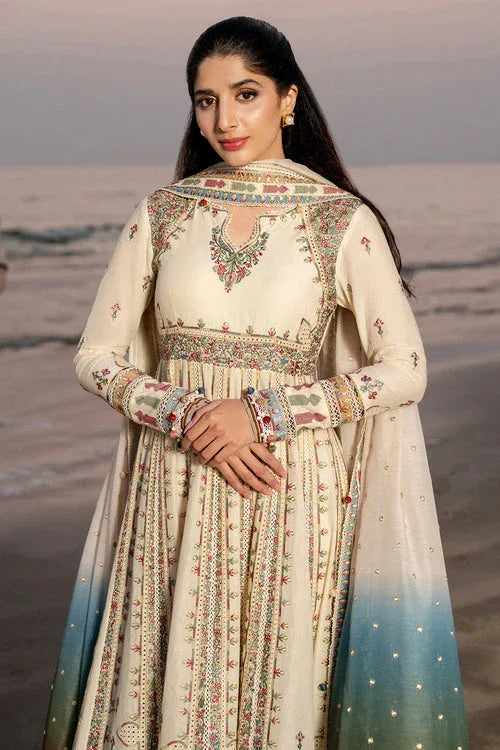 Jazmin | Shahkaar Luxury Lawn 25 | SL25-D9 - Aqsa Fabrics