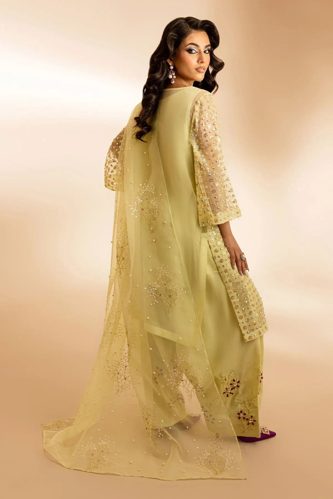Nureh | Tiny Twinkles | TW-04 GLOSS BOSS - Aqsa Fabrics