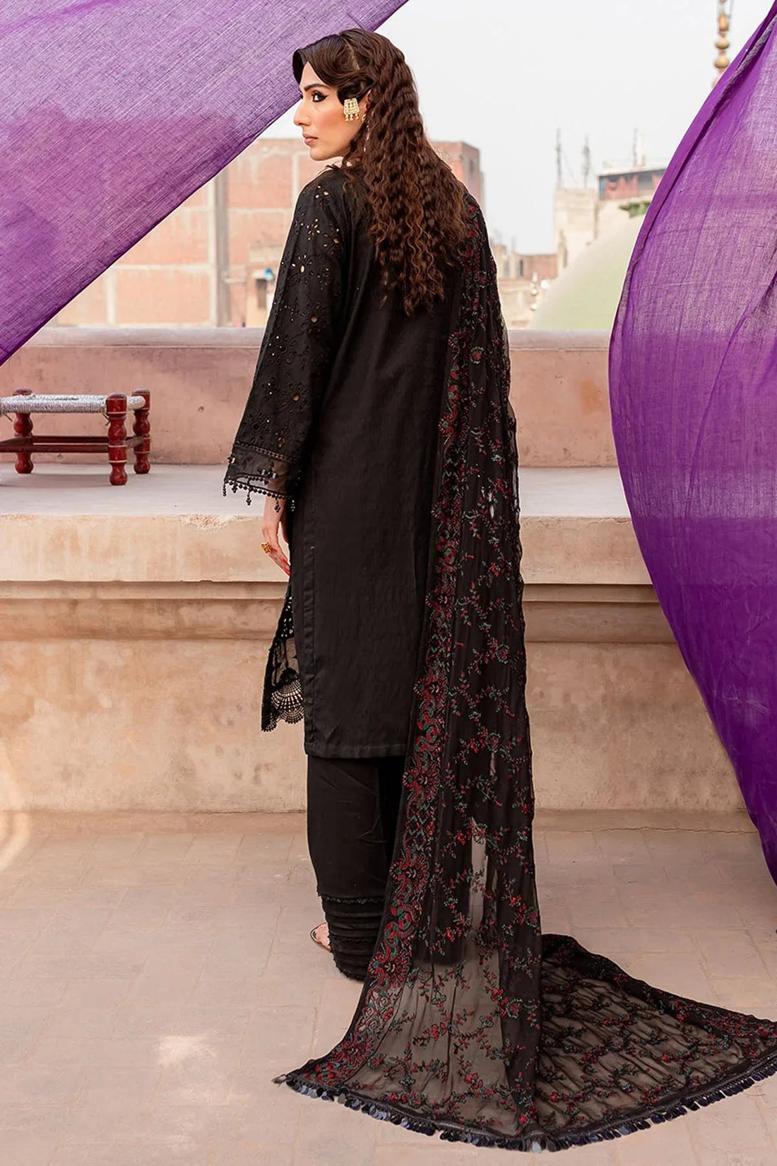 Nureh | Lawn Jacquard | NS-80 - Aqsa Fabrics