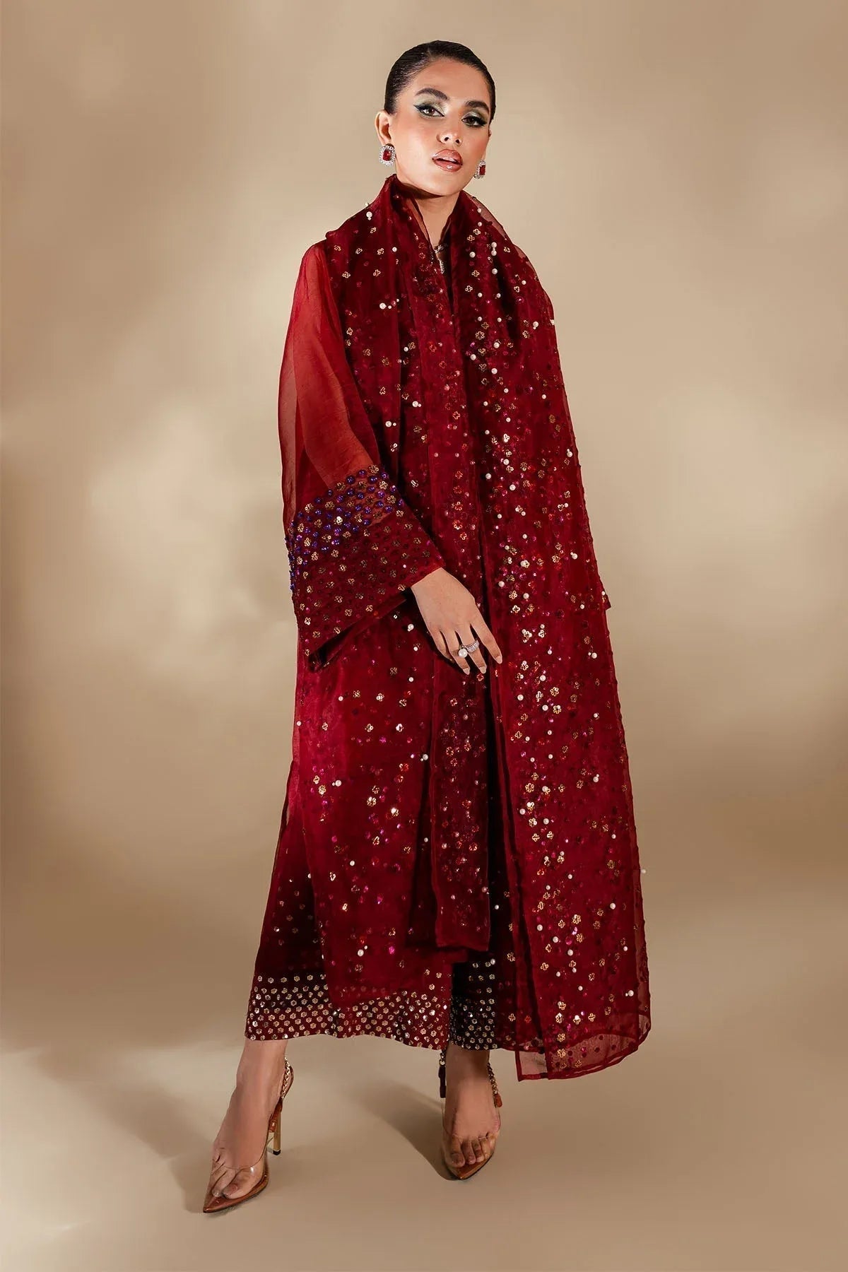 Nureh | Tiny Twinkles | LOVE STRUCK - Aqsa Fabrics