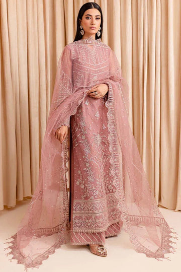 Farasha | Lumiere Formals | PASTEL PEACH - Aqsa Fabrics