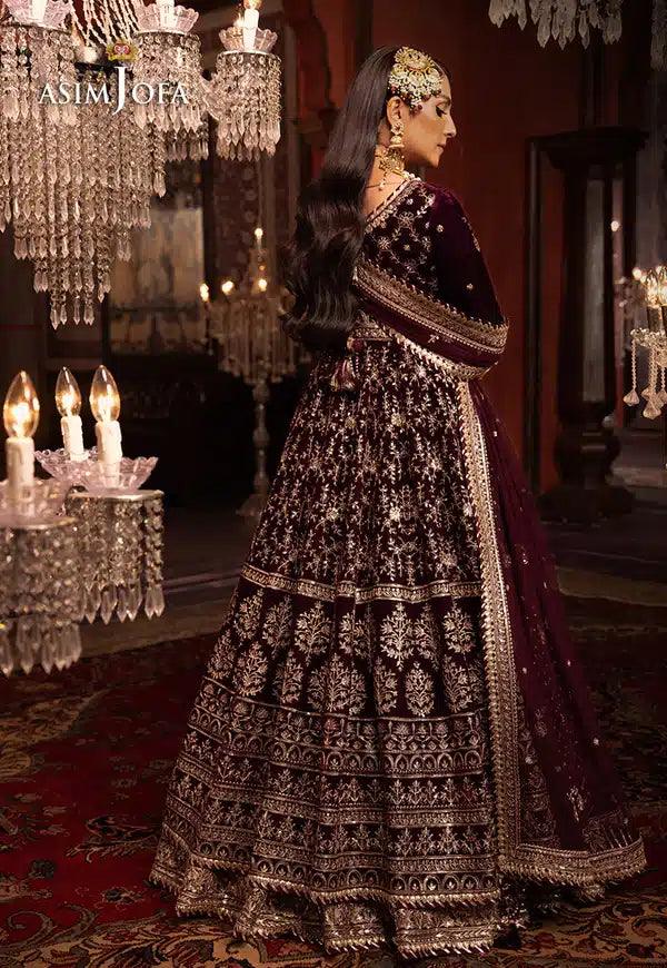 Asim Jofa | Makhmal Wedding Velvet 23 | AJMM-11 - Aqsa Fabrics