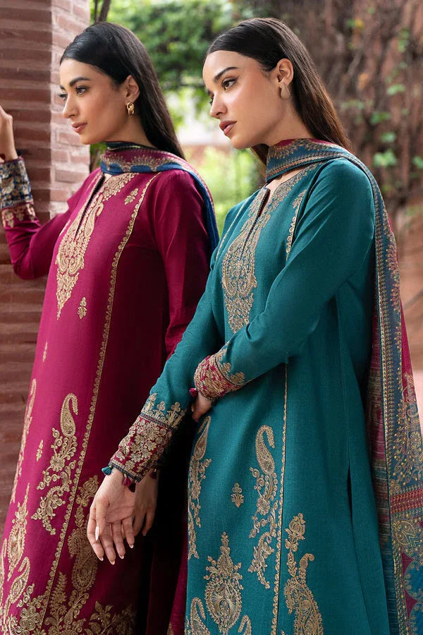 Jazmin | Winter Edition 24 | KHADDAR UW-0069 - Aqsa Fabrics