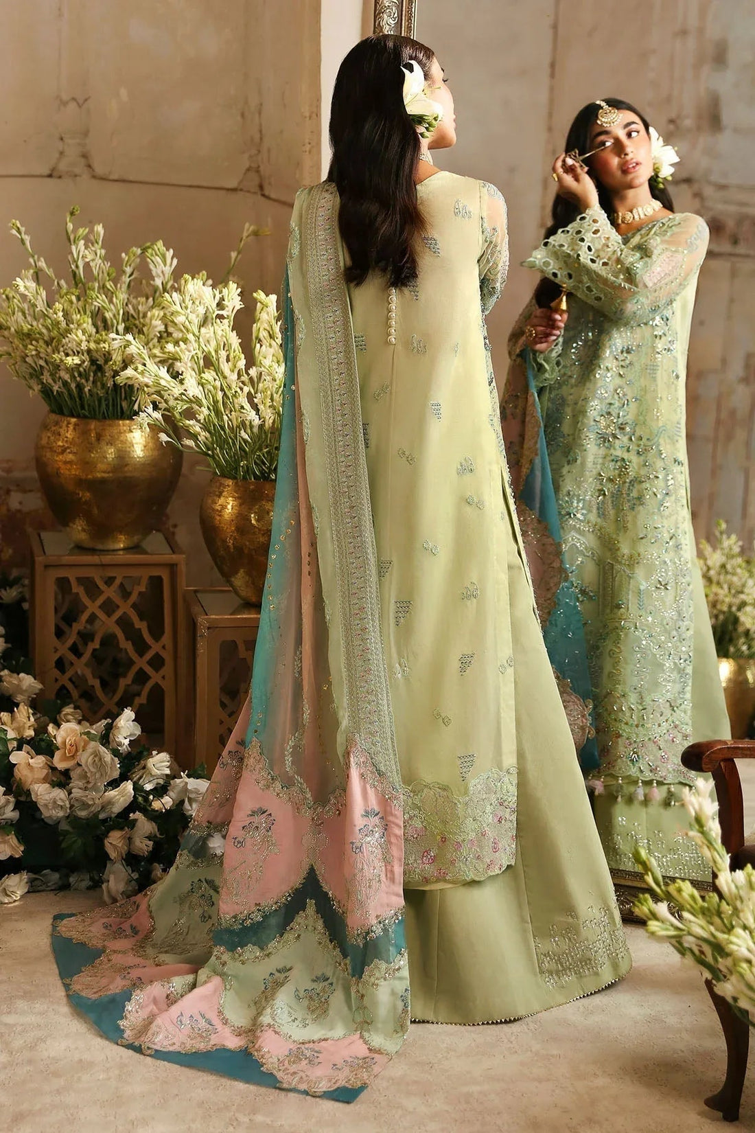 Nureh | Jhoomro Wedding Formals | NL-67 MAHI-ROO - Aqsa Fabrics