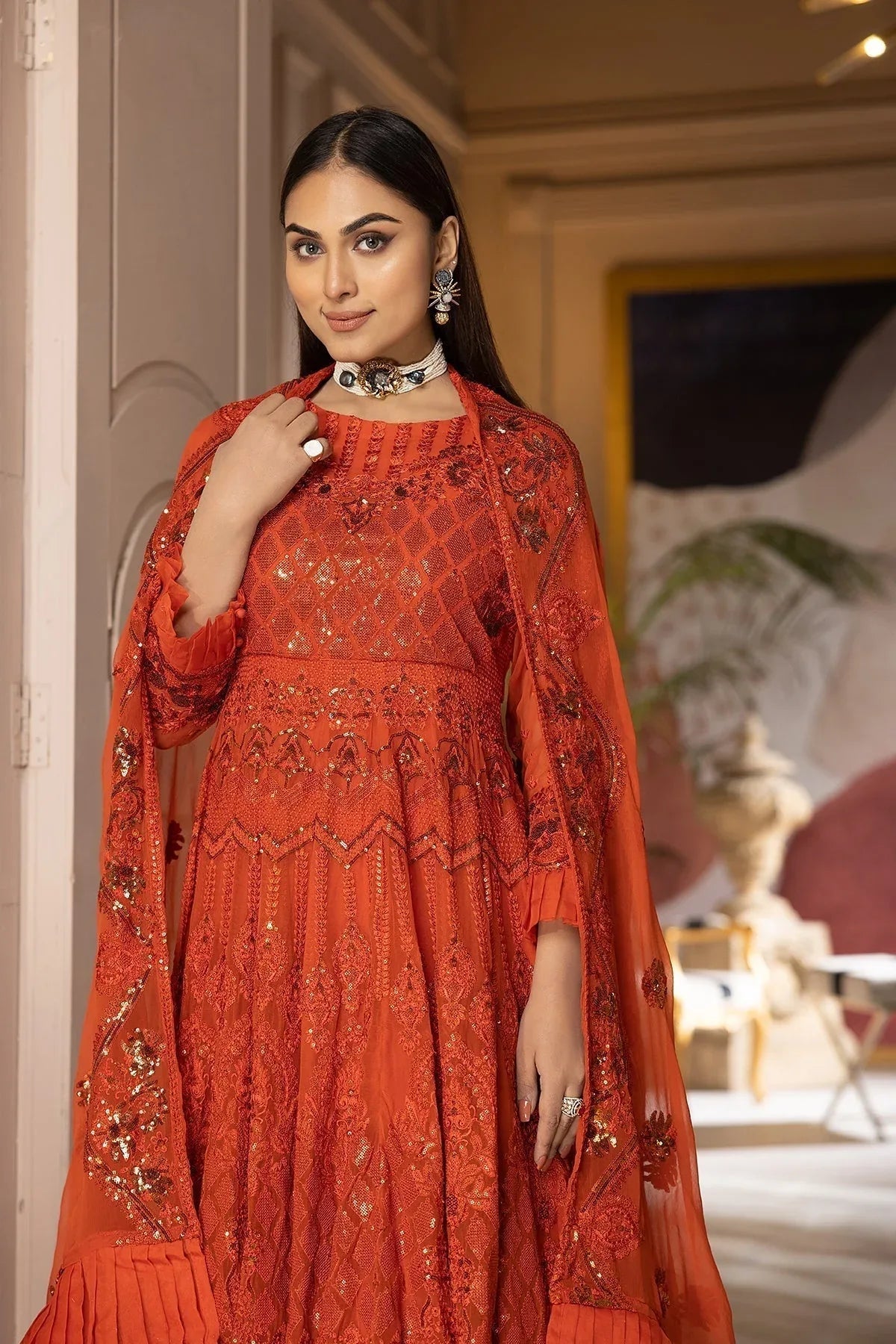 Charizma | Statement Dresses | STM23-08-S - Aqsa Fabrics