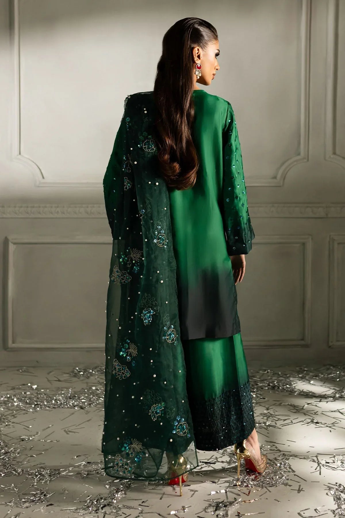 Nureh | Fancy Formals | Ruby Rush TW-09 - Aqsa Fabrics