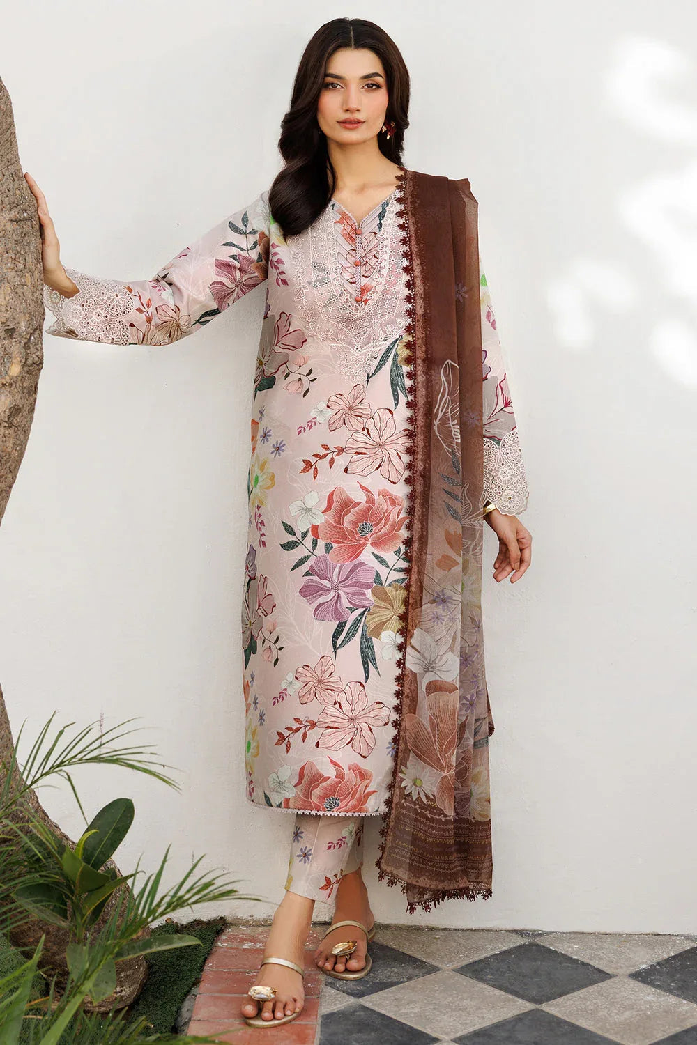 Farasha | Printed Essentials | Rustic Charm - Aqsa Fabrics