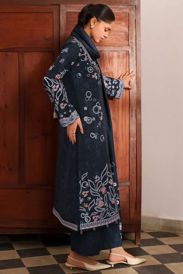 Farasha | Meline Premium Viscose 25 | Night Oak - Aqsa Fabrics
