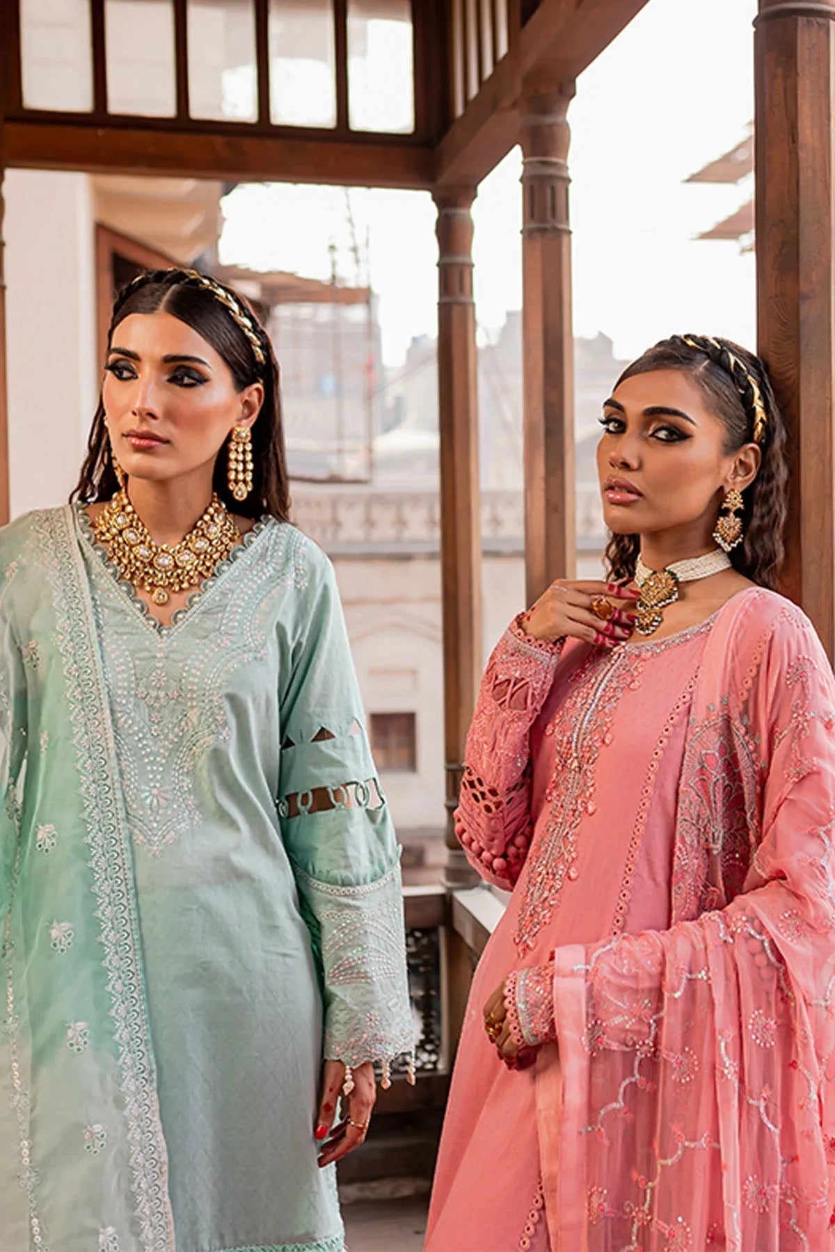 Nureh | Lawn Jacquard | NS-77 - Aqsa Fabrics