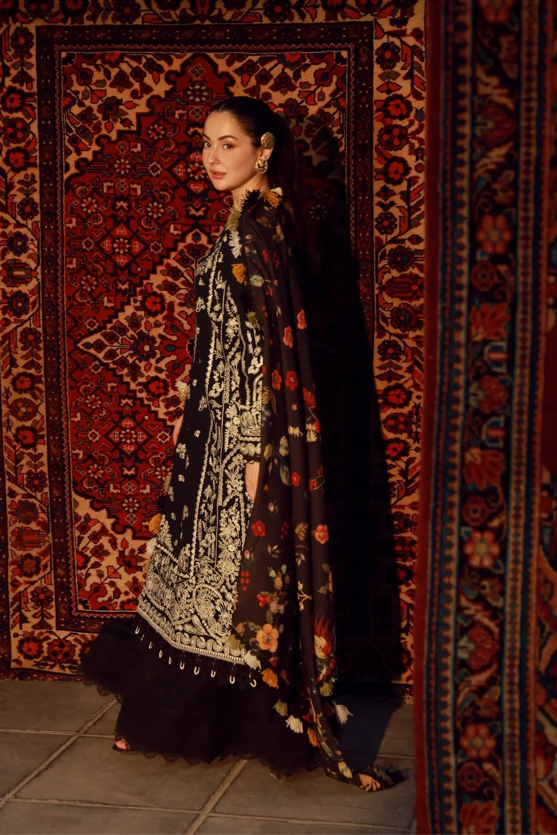 Maryam Hussain | Winter Shawl 25 | Mausam - Aqsa Fabrics