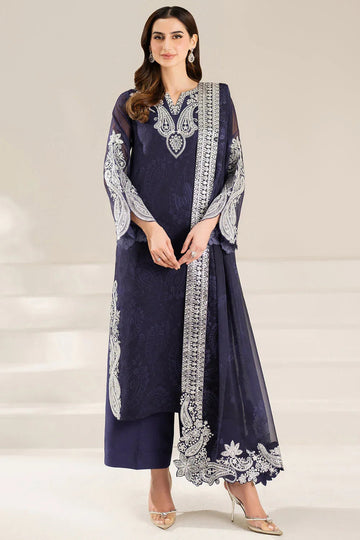 Farasha | Fiorella Formals | Blue Dazzle - Aqsa Fabrics