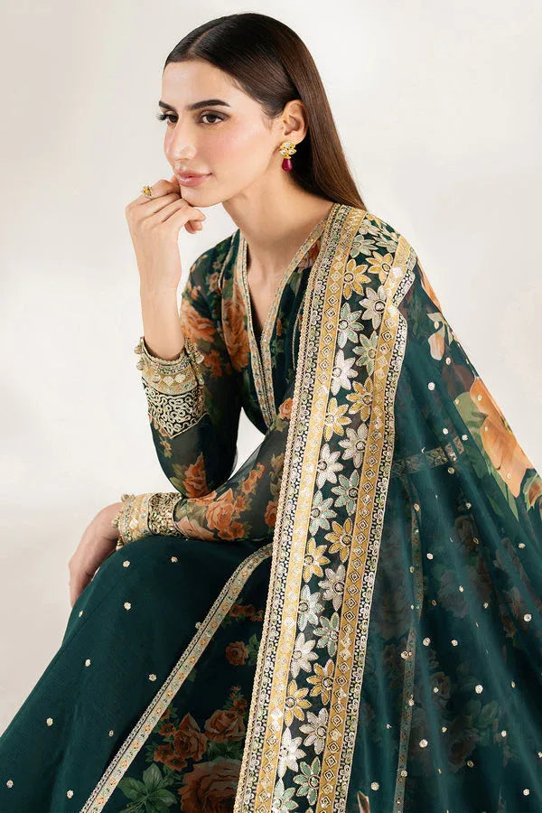 Farasha | Fiorella Formals | Teal Passion - Aqsa Fabrics