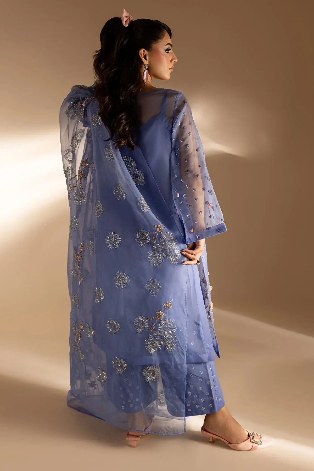 Nureh | Tiny Twinkles | TW-03 BUBBLE BERRY - Aqsa Fabrics