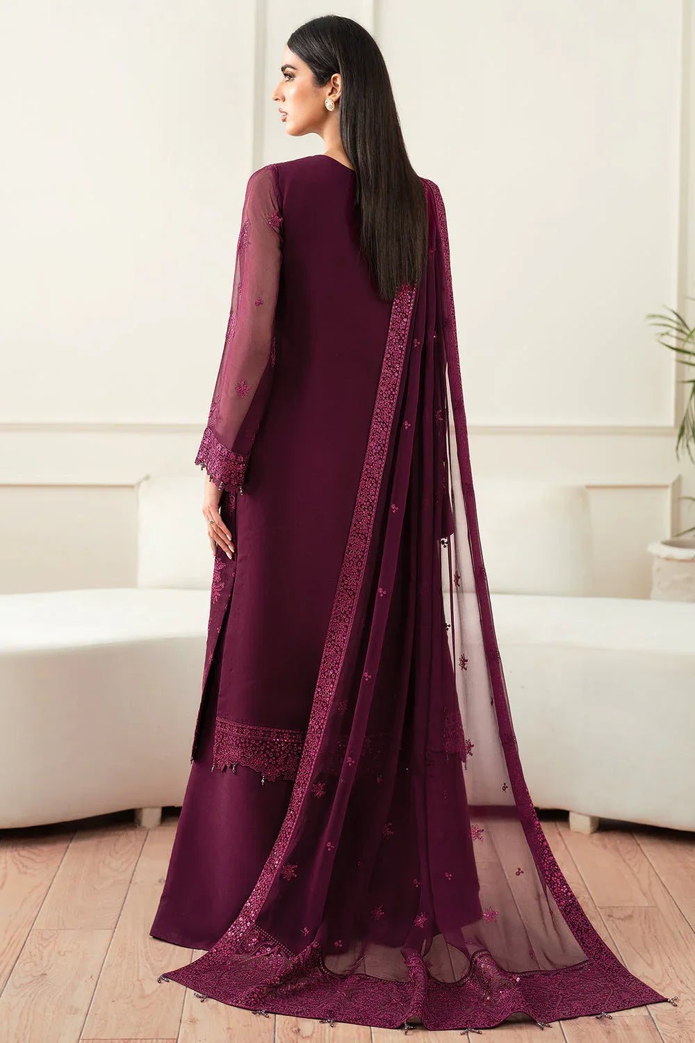 Farasha | Essence Formals 25 | Regal Violet - Aqsa Fabrics