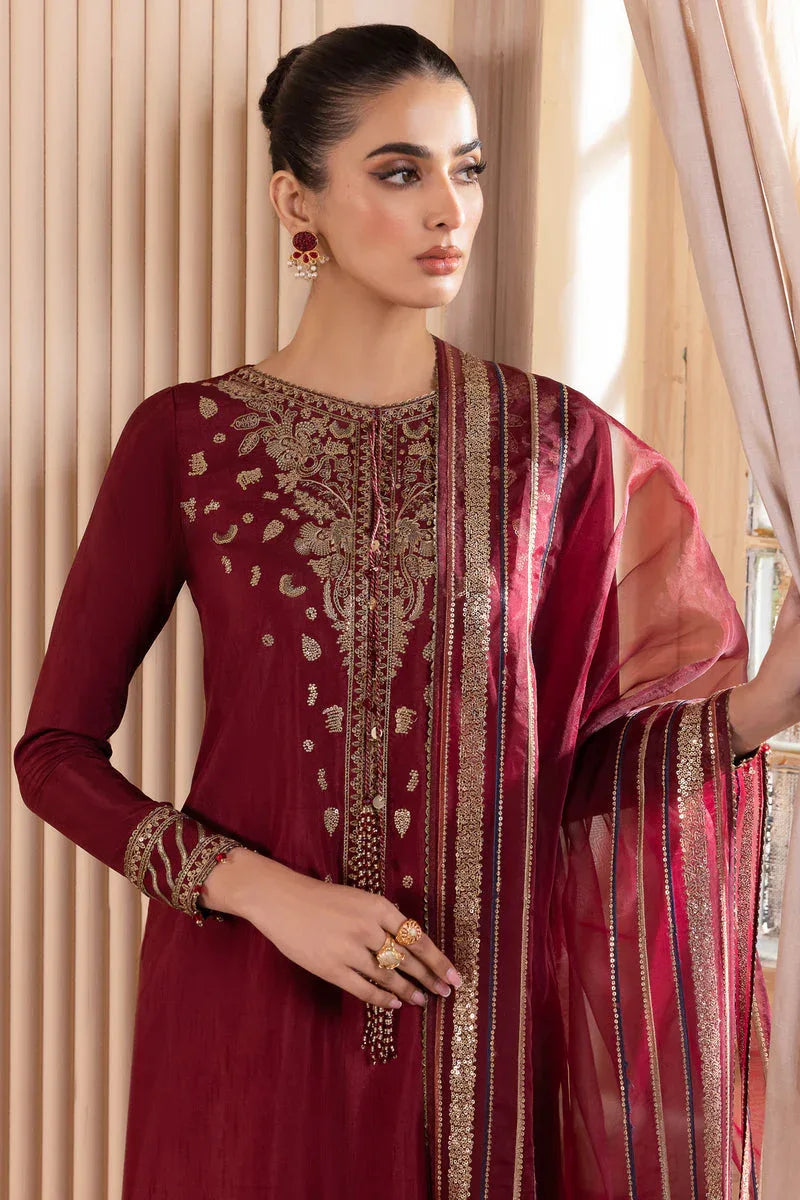 Jazmin | Formals Collection | RAW SILK UR-7016 - Aqsa Fabrics