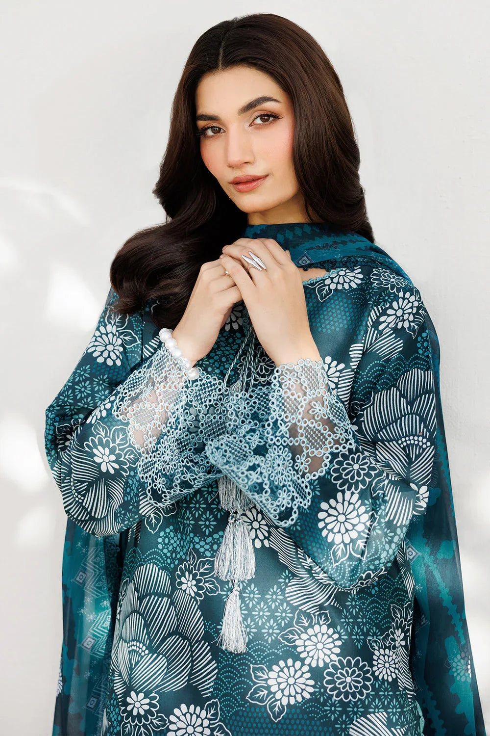 Farasha | Printed Essentials | Twilight Dew - Aqsa Fabrics