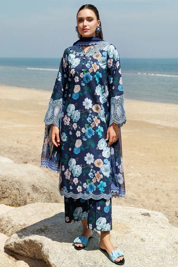 Farasha | Printed Essentials | Floral Blush - Aqsa Fabrics