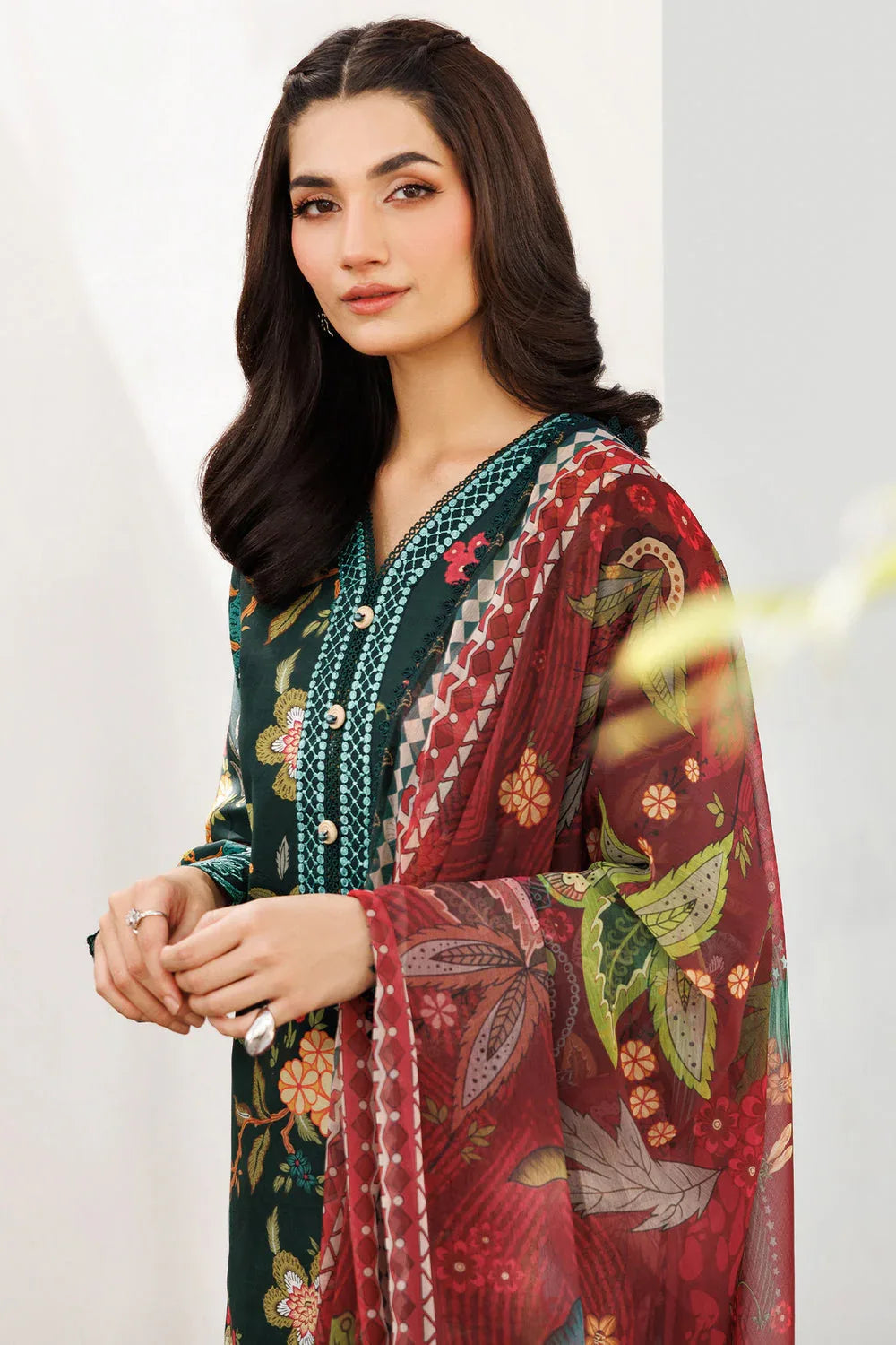 Farasha | Printed Essentials | Blossom Charm - Aqsa Fabrics