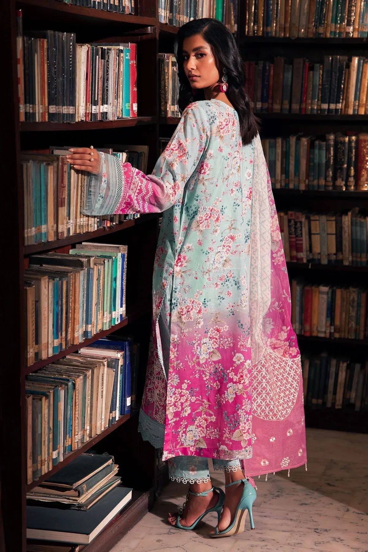 Nureh | Glam Girl Lawn | GL-16 - Aqsa Fabrics