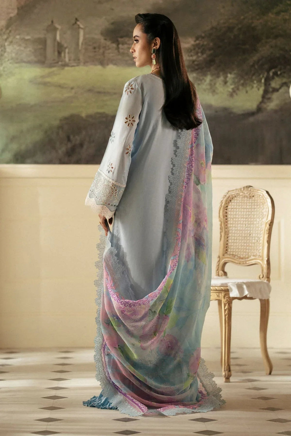 Nureh | Maya Lawn | NS-145 - Aqsa Fabrics