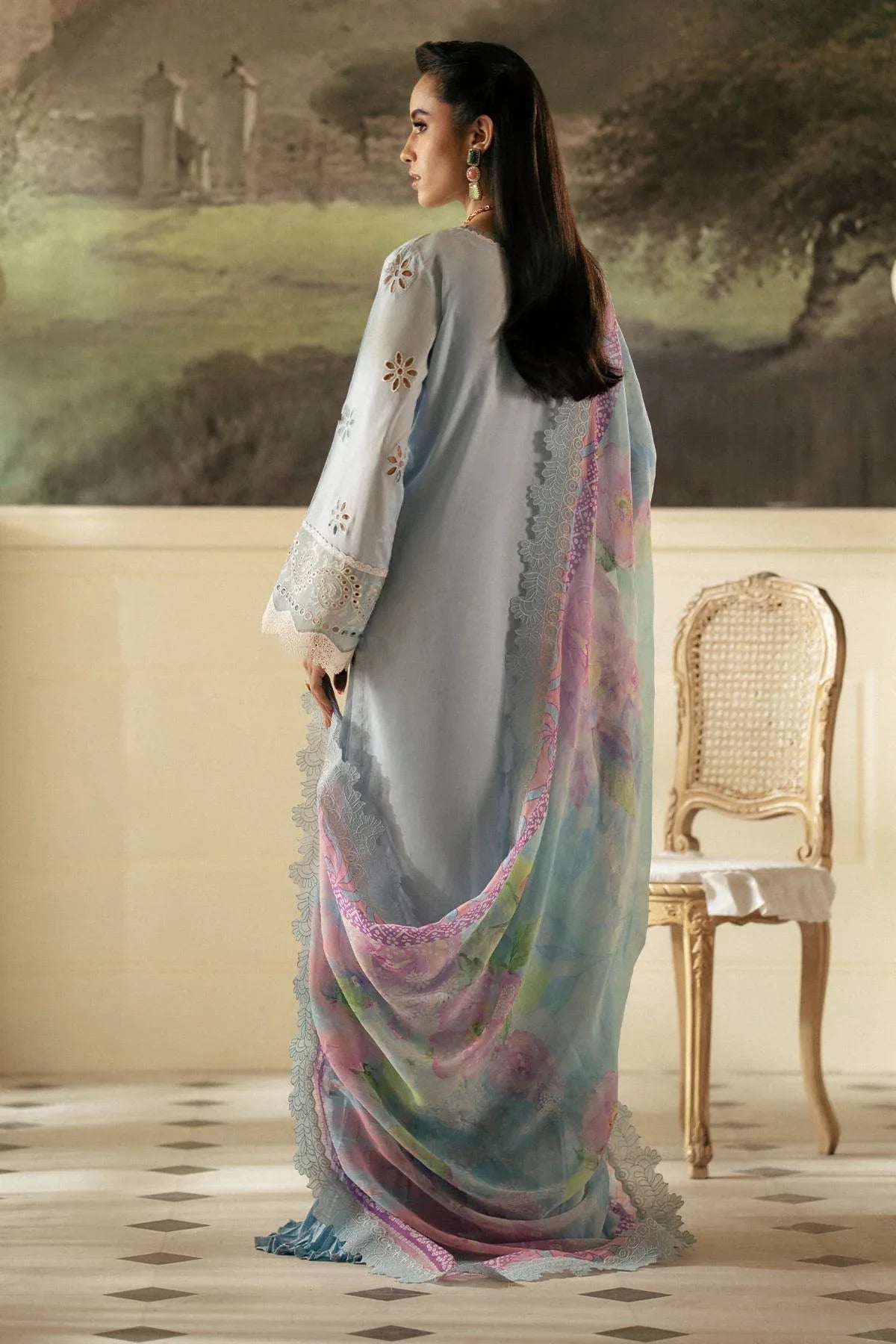 Nureh | Maya Lawn | NS-145 - Aqsa Fabrics