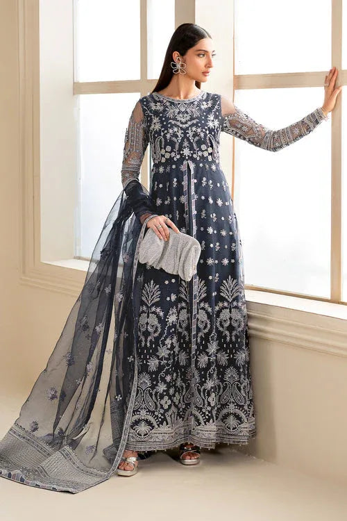 Baroque | Luxury Pret 24 | NET UF-621 - Aqsa Fabrics