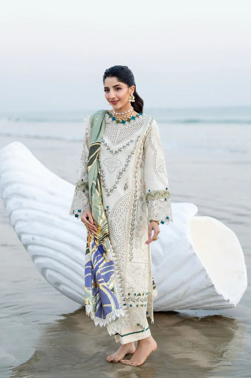 Aabyaan | Saagar Luxury Lawn 25 | ARSIN (AS-04) - Aqsa Fabrics