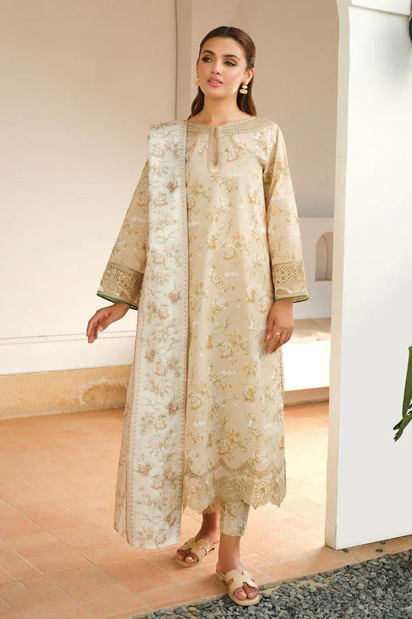 Baroque | Luxury Pret 24 | LAWN UF-655 - Aqsa Fabrics