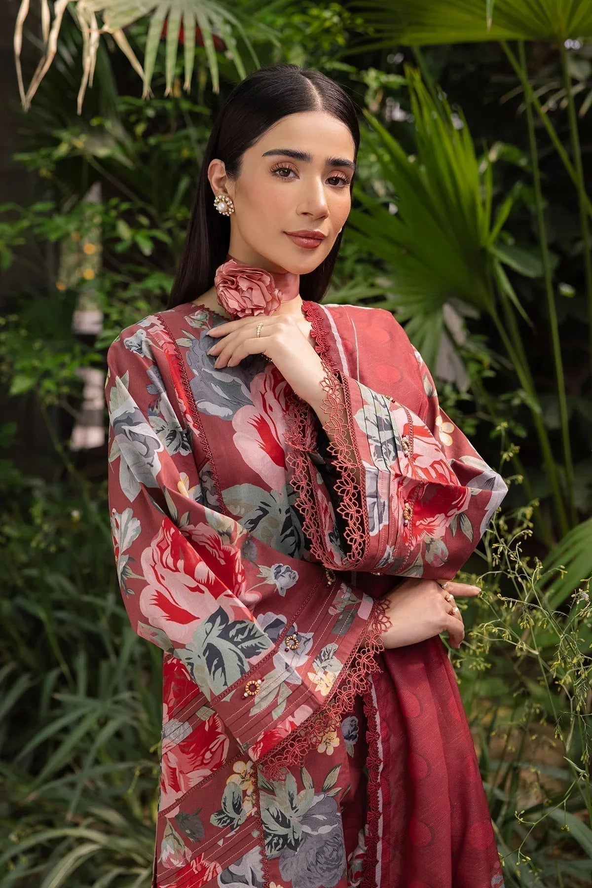 Alizeh | Sheen Lawn Prints 24 | PETUNIA - Aqsa Fabrics