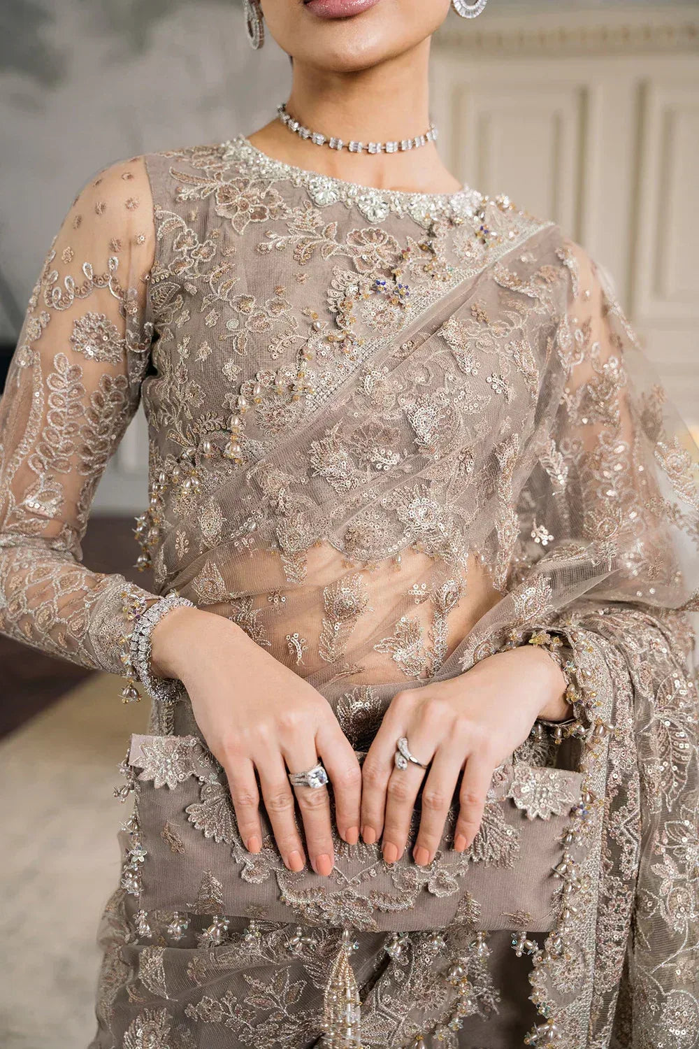 Baroque | Chantelle Embroidered Collection | CH12-06 - Aqsa Fabrics