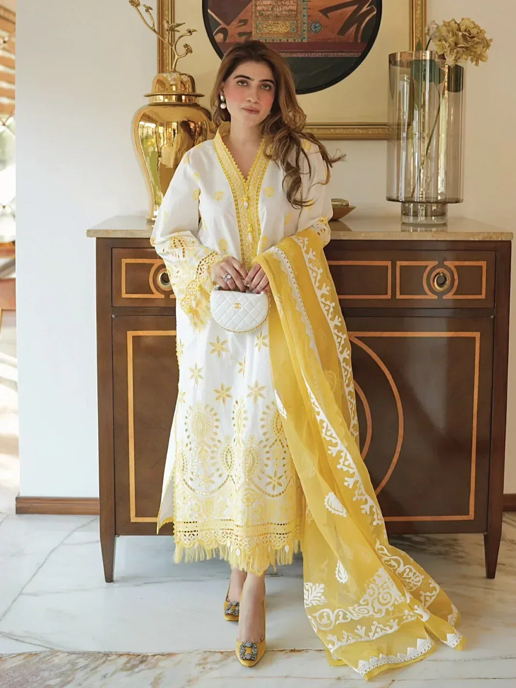 Faiza Faisal | Maya Luxury Lawn | Ceren - Aqsa Fabrics
