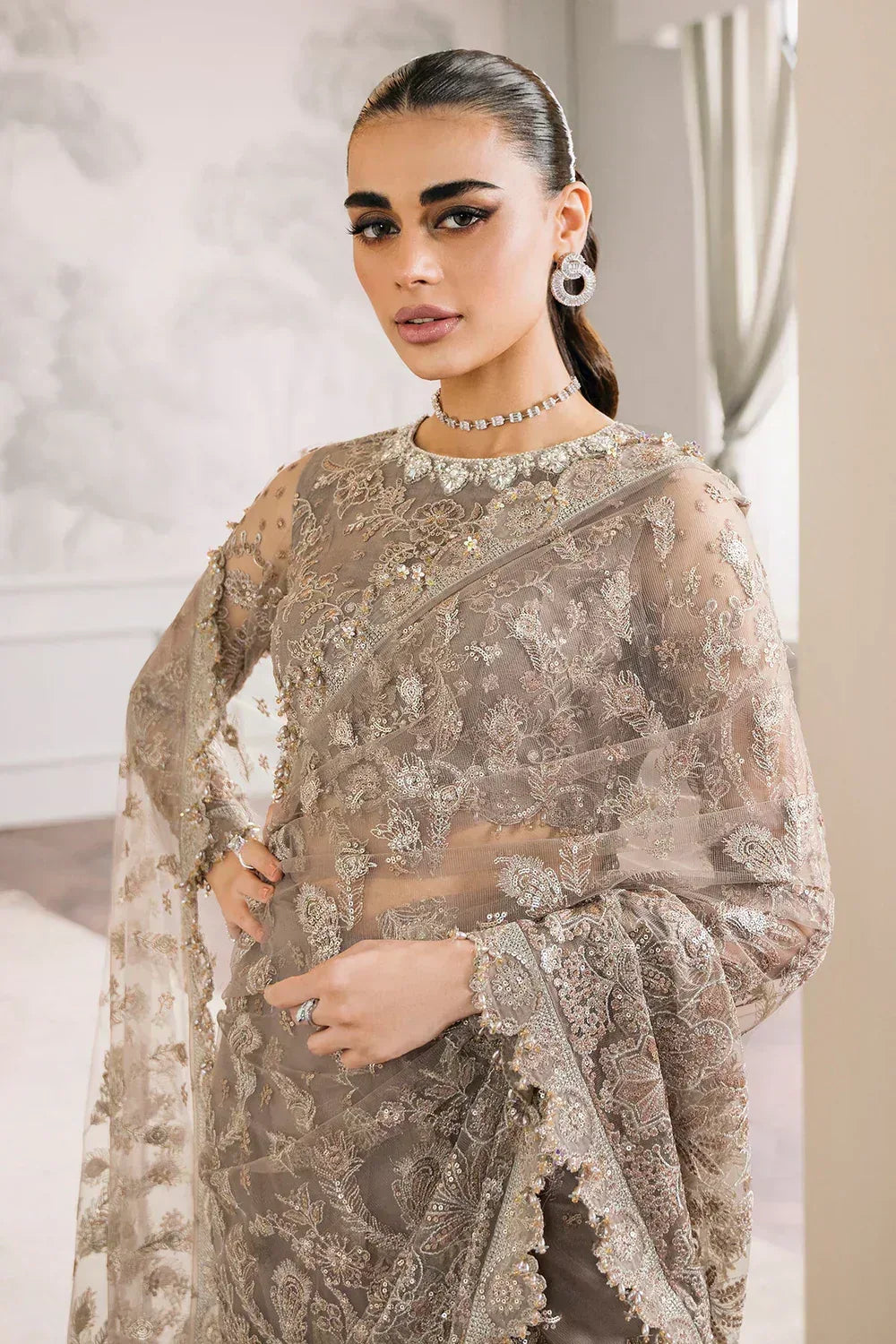Baroque | Chantelle Embroidered Collection | CH12-06 - Aqsa Fabrics