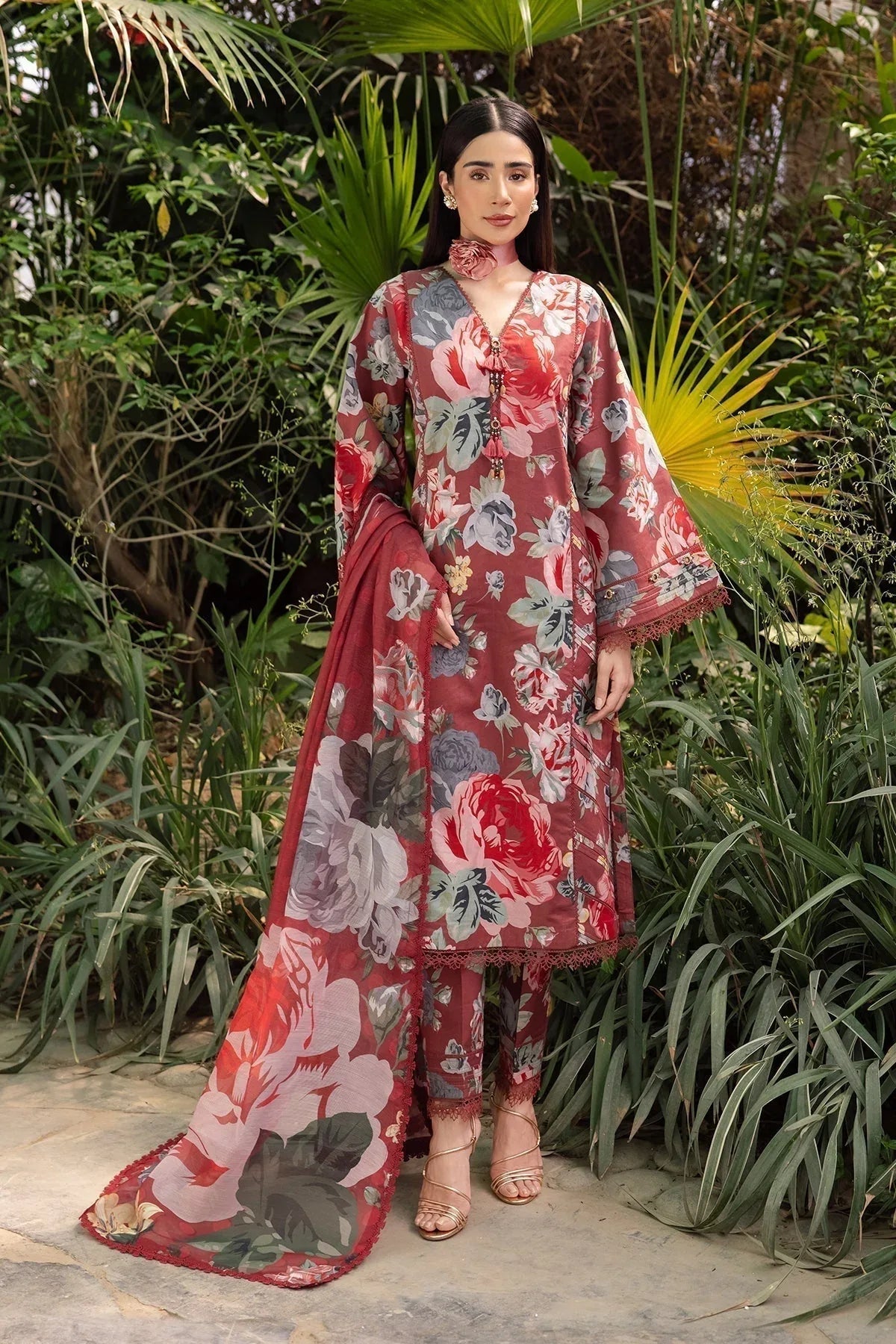 Alizeh | Sheen Lawn Prints 24 | PETUNIA - Aqsa Fabrics