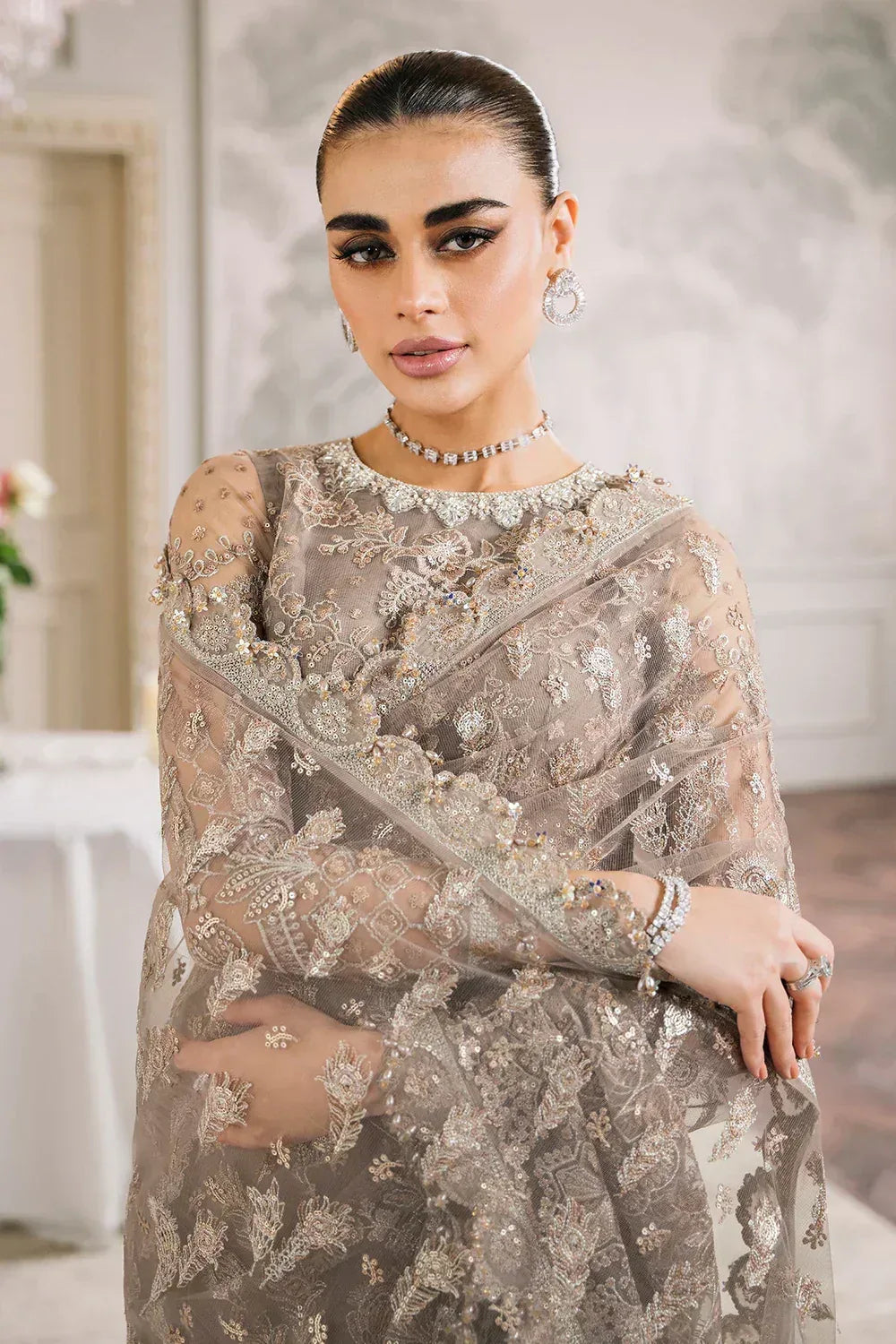 Baroque | Chantelle Embroidered Collection | CH12-06 - Aqsa Fabrics