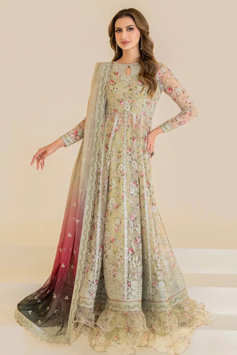 Jazmin | Formals Collection | CHIFFON UC-3048 - Aqsa Fabrics
