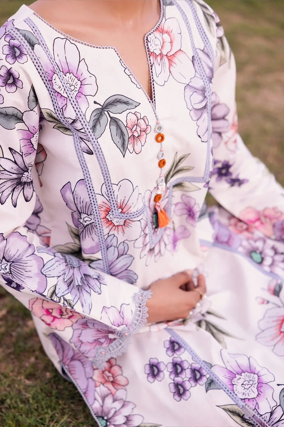 Alizeh | Sheen Lawn Prints 24 | TUBEROSE - Aqsa Fabrics