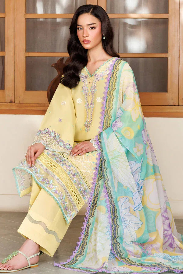 Farasha | Summer Weaves Embroidered Lawn | Daisy Dreams - Aqsa Fabrics
