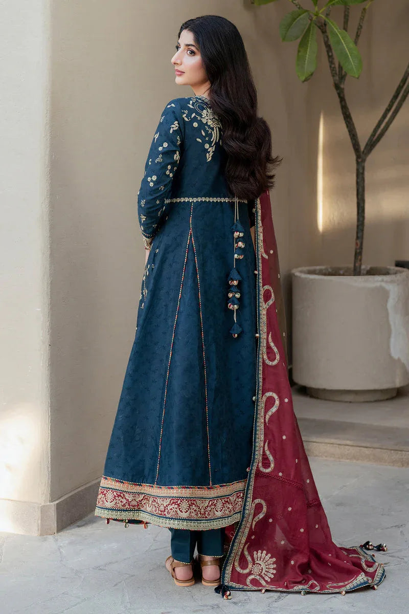 Jazmin | Shahkaar Luxury Lawn 25 | SL25-D3 - Aqsa Fabrics