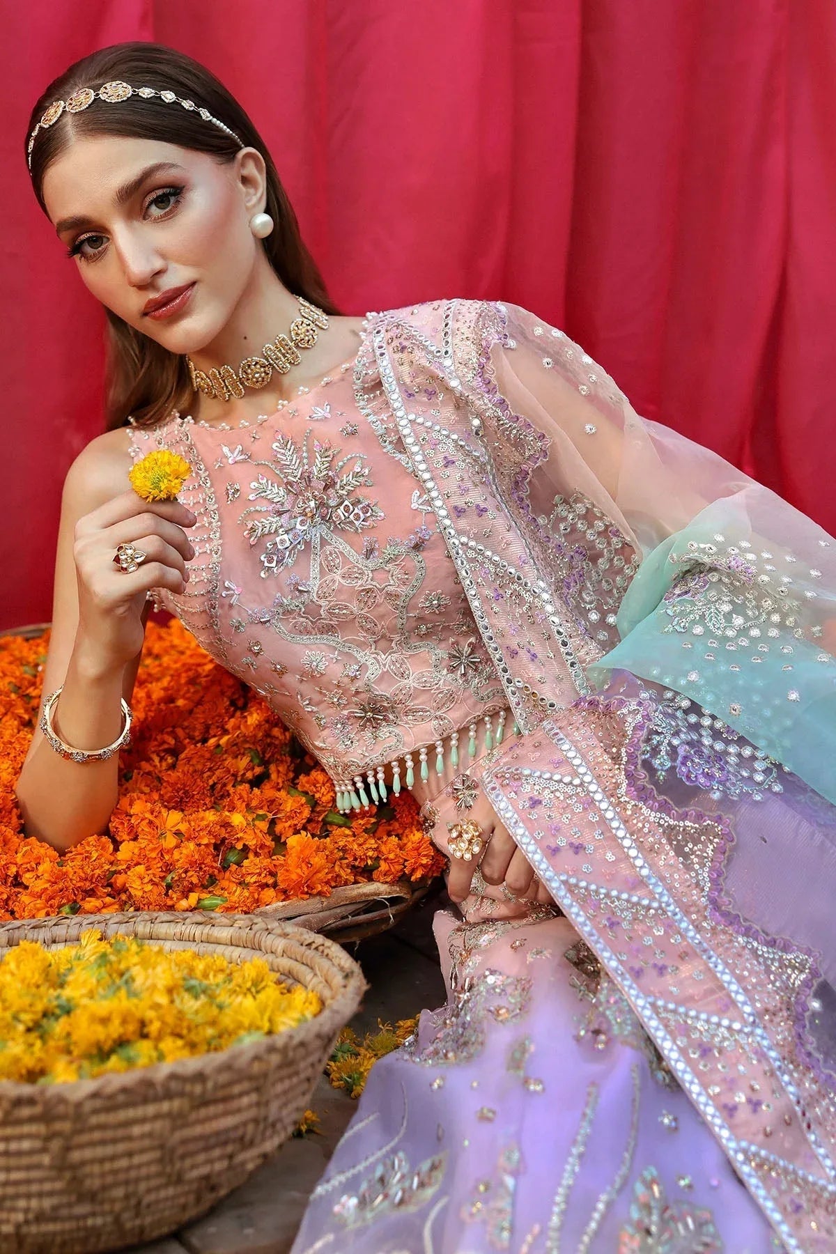 Nureh | Jhoomro 25' | NL-81 Daria - Aqsa Fabrics