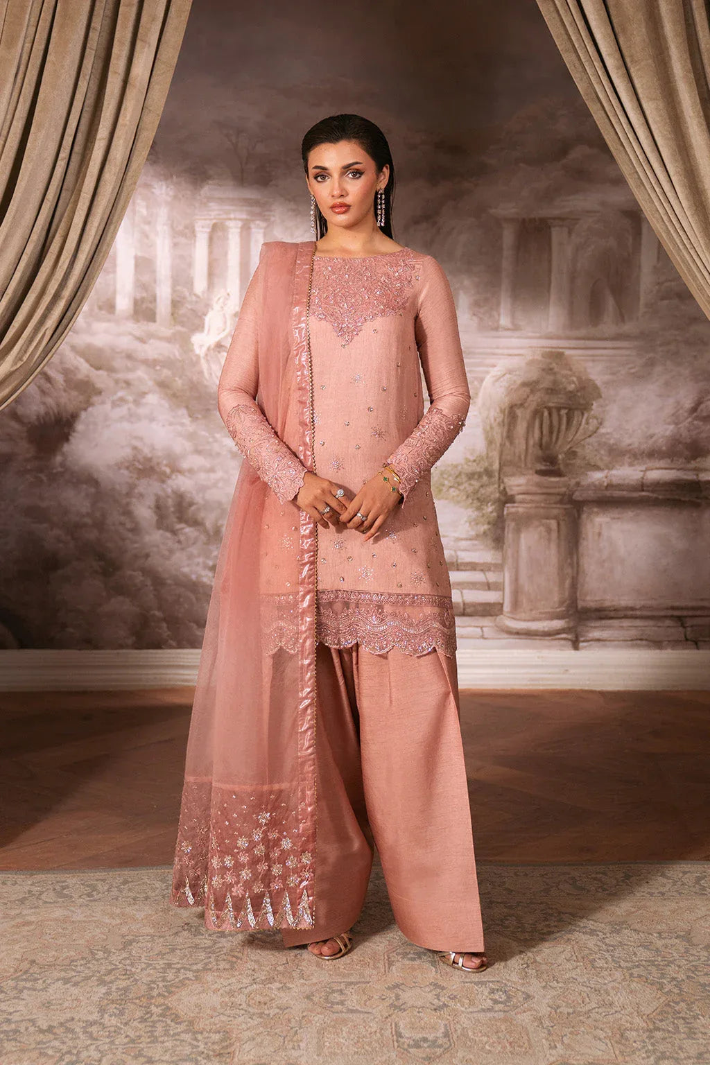 Neeshay | Luxe Pret |Fiore - Aqsa Fabrics