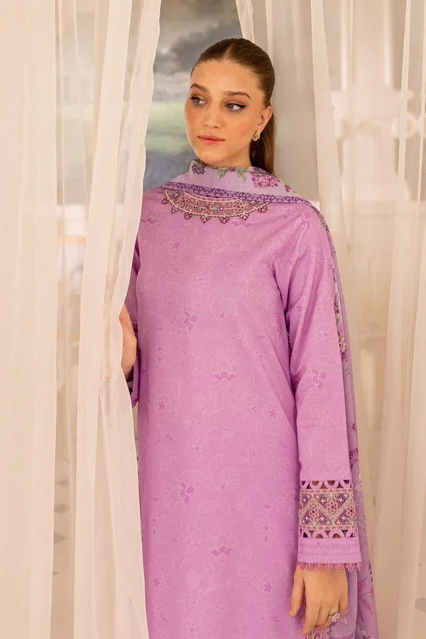 Farasha | Seraya Lawn 24 | VOILET - Aqsa Fabrics