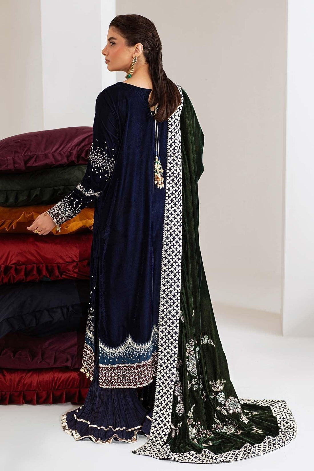 Nureh | Maya Velvet | NW-109 - Aqsa Fabrics