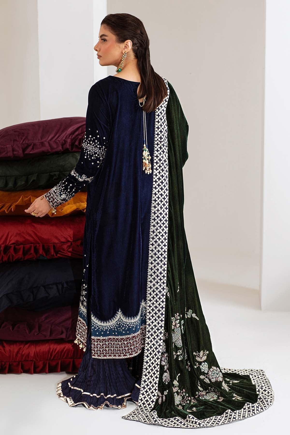Nureh | Maya Velvet | NW-109 - Aqsa Fabrics