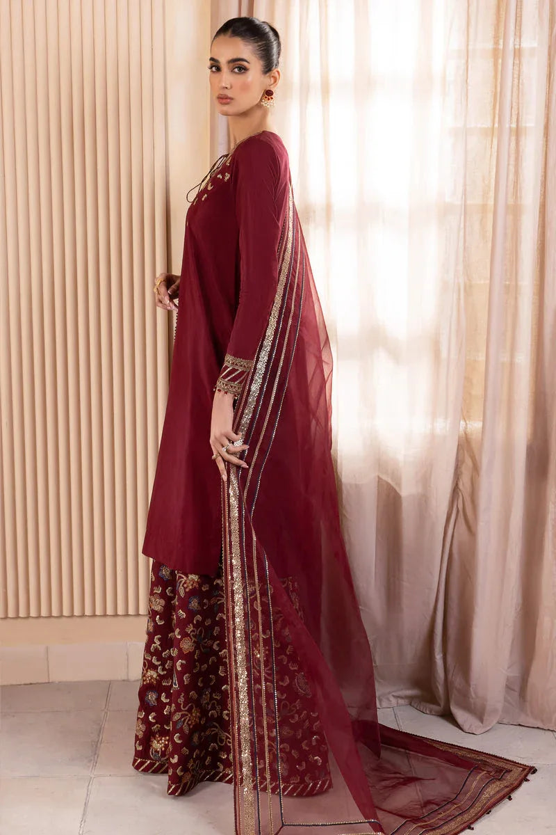 Jazmin | Formals Collection | RAW SILK UR-7016 - Aqsa Fabrics