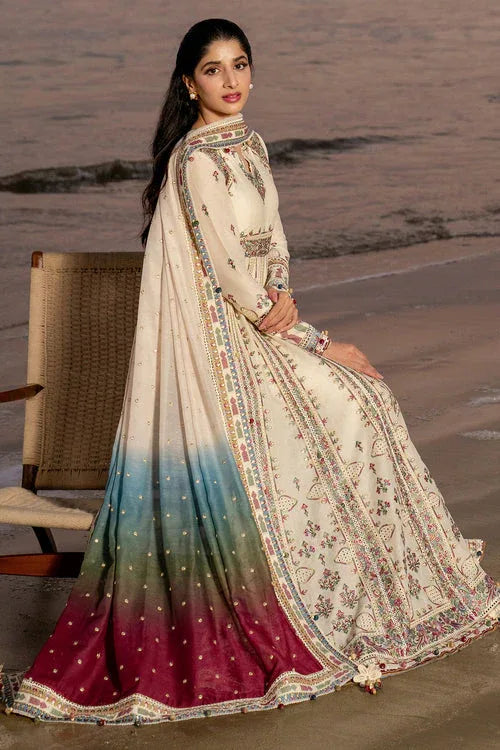 Jazmin | Shahkaar Luxury Lawn 25 | SL25-D9 - Aqsa Fabrics