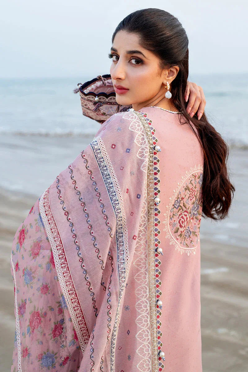 Jazmin | Shahkaar Luxury Lawn 25 | SL25-D2 - Aqsa Fabrics