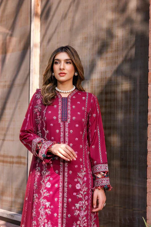Farasha | Kaavish Lawn 24 | GARNET GLAM - Aqsa Fabrics