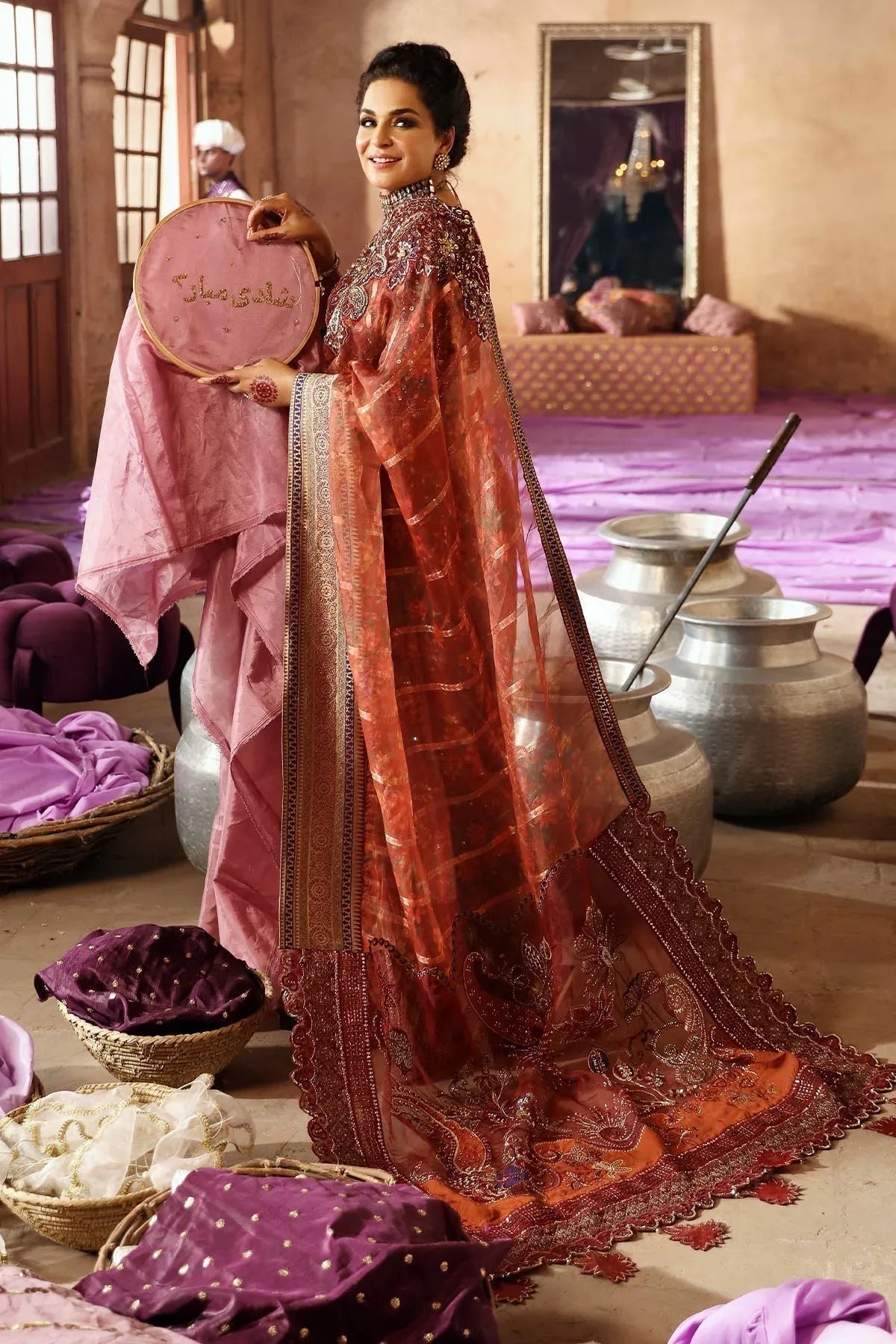 Nureh | Jhoomro Wedding Formals | NL-71 GEHNA - Aqsa Fabrics