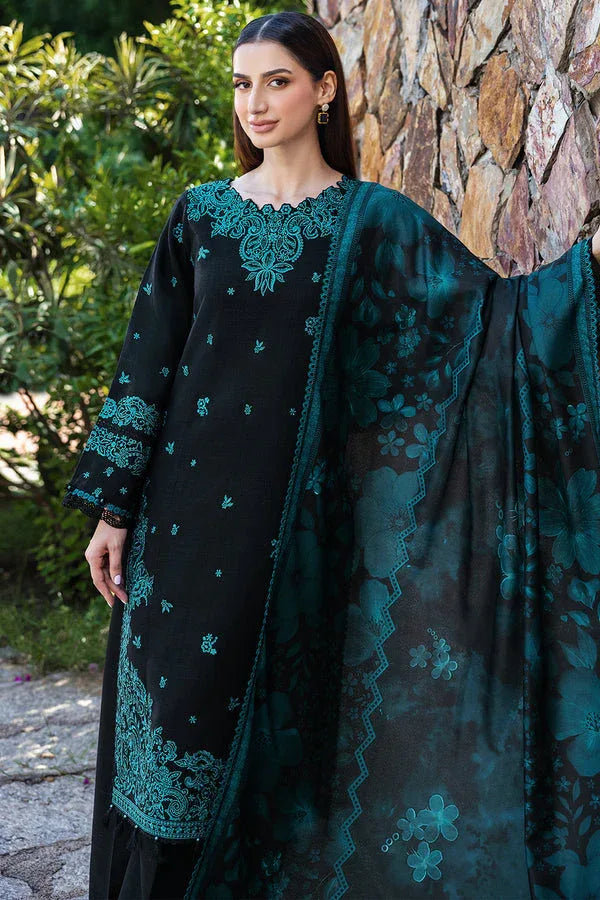 Farasha | Eminence Khaddar 25 | Sepia - Aqsa Fabrics
